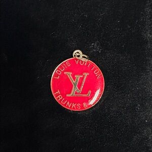 Louis Vuitton Red and Gold Pendant